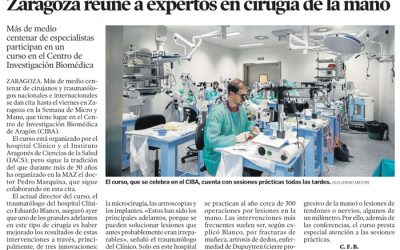 Curso de Cirugía de la Mano 2018 en el CIBA