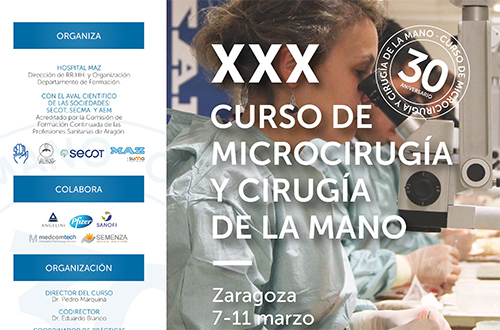 Curso de Formación Microcirugía y Cirugía de la Mano 2016