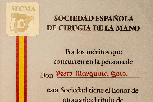 Miembro de la Sociedad de Cirugía de Mano