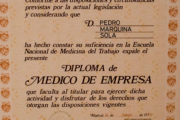 Diploma de Médico de Empresa